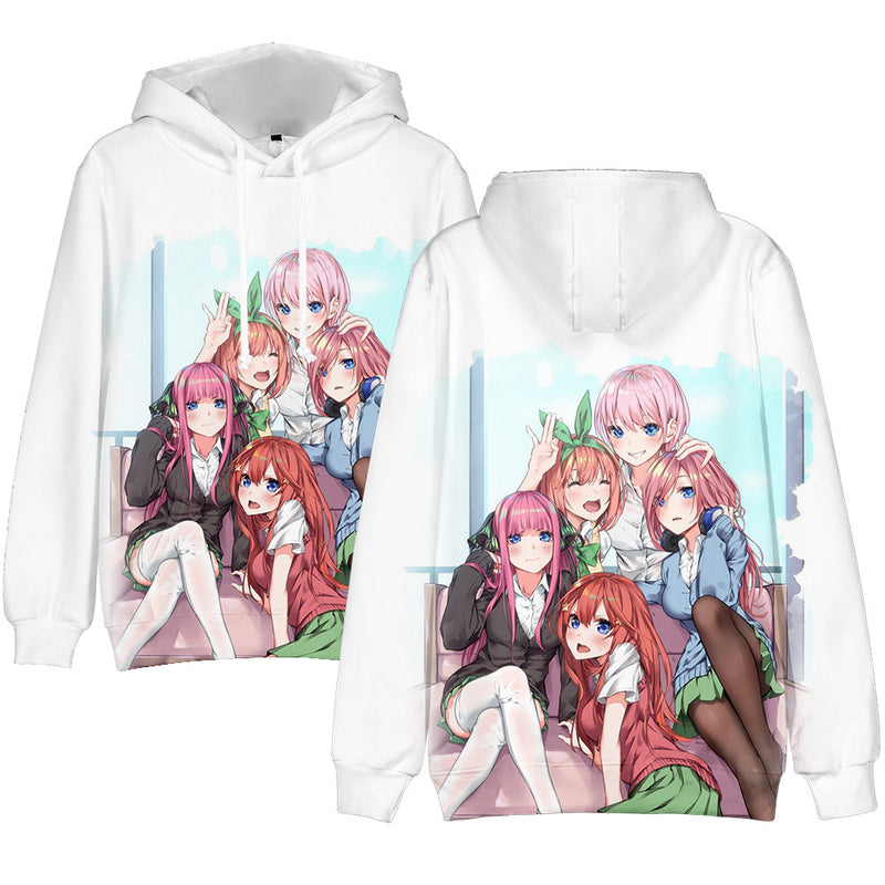 Anime The Quintessential Quintuplets Cosplay Hoodie Jacket Sweater