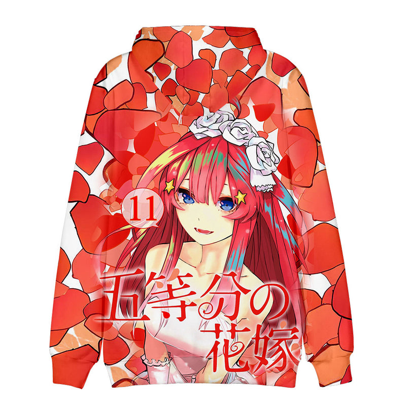 Anime The Quintessential Quintuplets Cosplay Hoodie Jacket Sweater