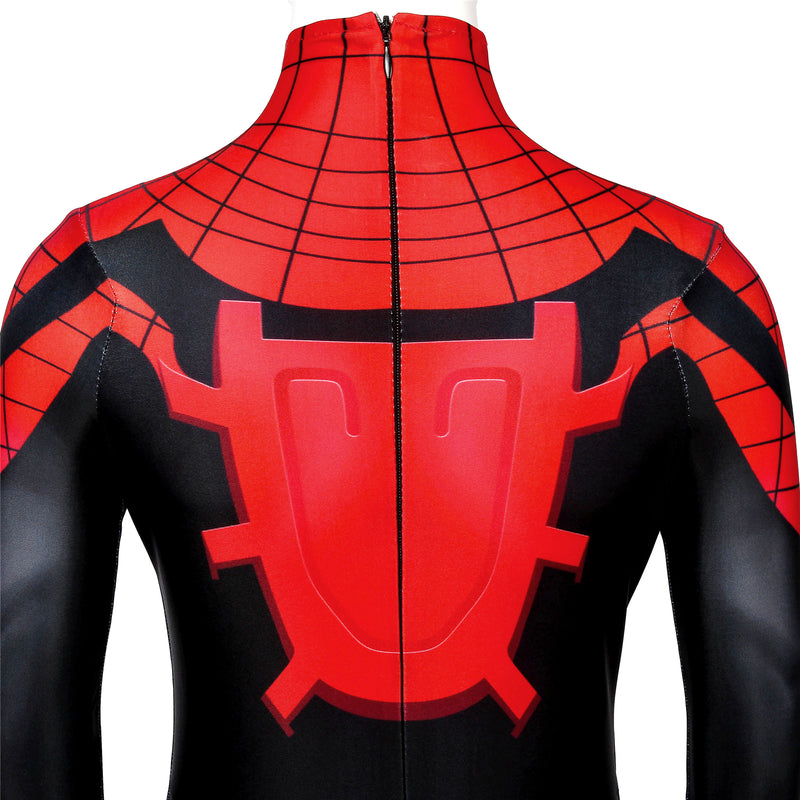 Anime Ultimate Spider-Man Cosplay Costume Kids Jumpsuit Headgear