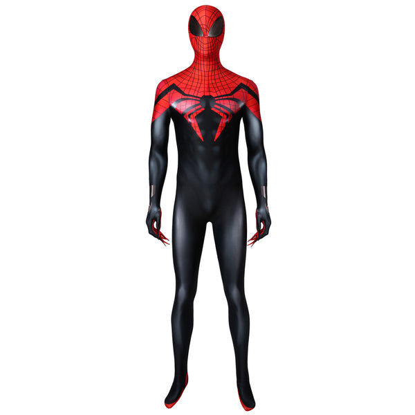 Anime Ultimate Spider-Man Cosplay Costume Men Zipper Jumpsuit