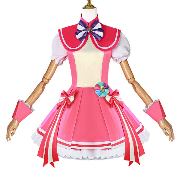 Anime WonderfulPrecure! Inukai Komugi Cosplay Costume