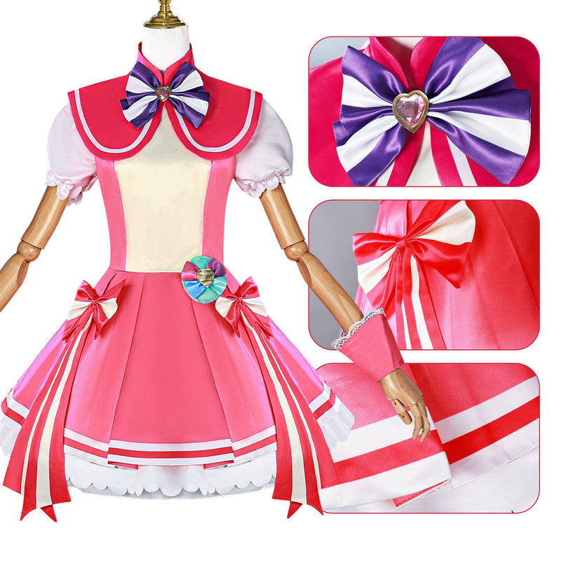 Anime WonderfulPrecure! Inukai Komugi Cosplay Costume