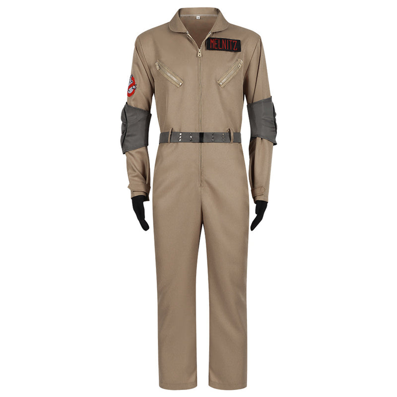 Anime Ghostbusters Cosplay Costume Brown Jumpsuit Set