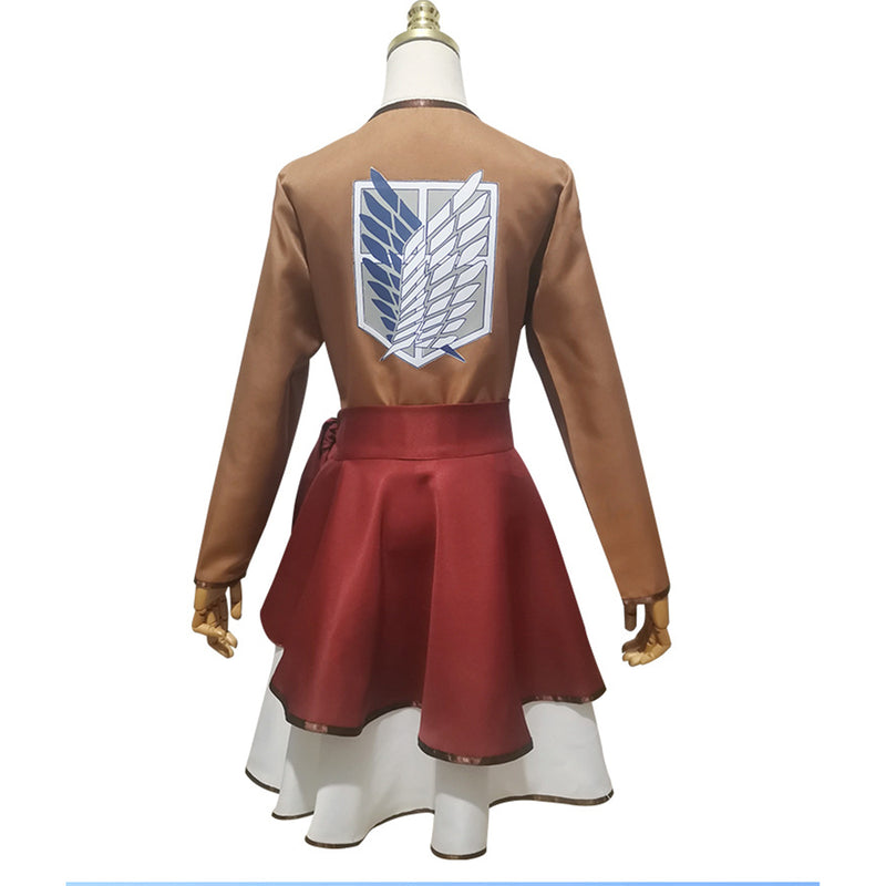 AwwwCos Attack on Titan Scout Regiment Lolita Cosplay Costume Dress Halloween Role Play Outfit for Women