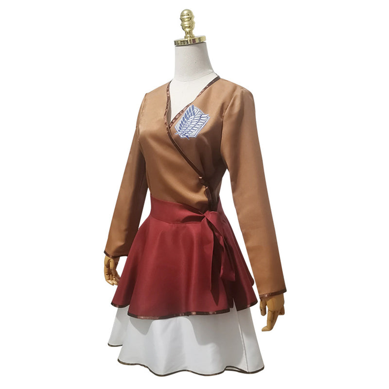 AwwwCos Attack on Titan Scout Regiment Lolita Cosplay Costume Dress Halloween Role Play Outfit for Women