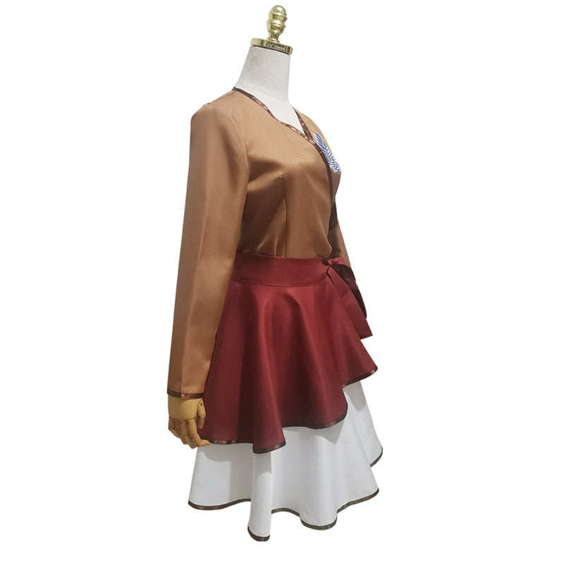 AwwwCos Attack on Titan Scout Regiment Lolita Cosplay Costume Dress Halloween Role Play Outfit for Women