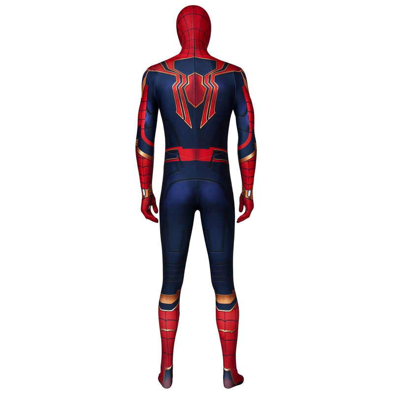 Avengers Endgame Iron Spiderman Peter Parker Cosplay Jumpsuit