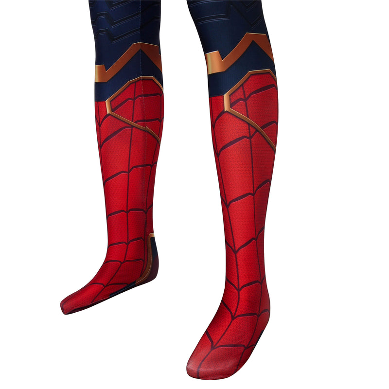 Avengers Endgame Iron Spiderman Peter Parker Cosplay Jumpsuit