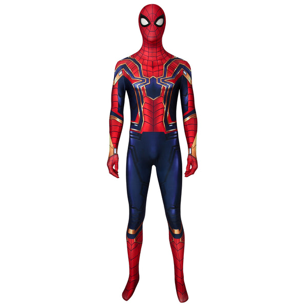 Avengers Endgame Iron Spiderman Peter Parker Cosplay Jumpsuit