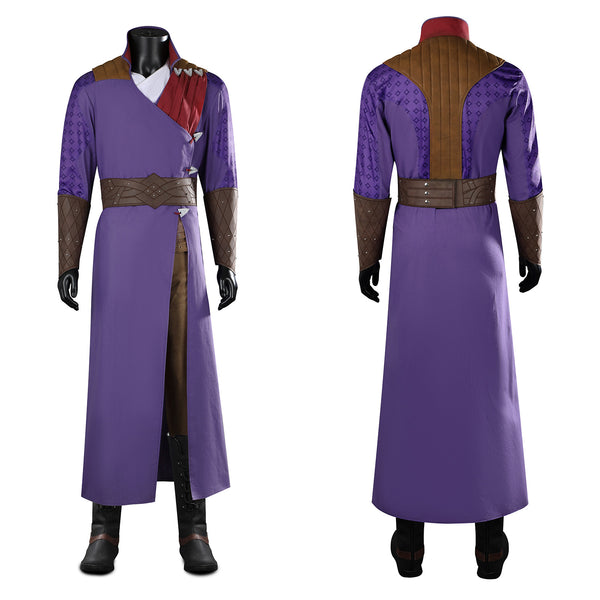 Baldur's Gate Gale·Dekarios Cosplay Costume Purple Men Trench Coat Ninja Clothing