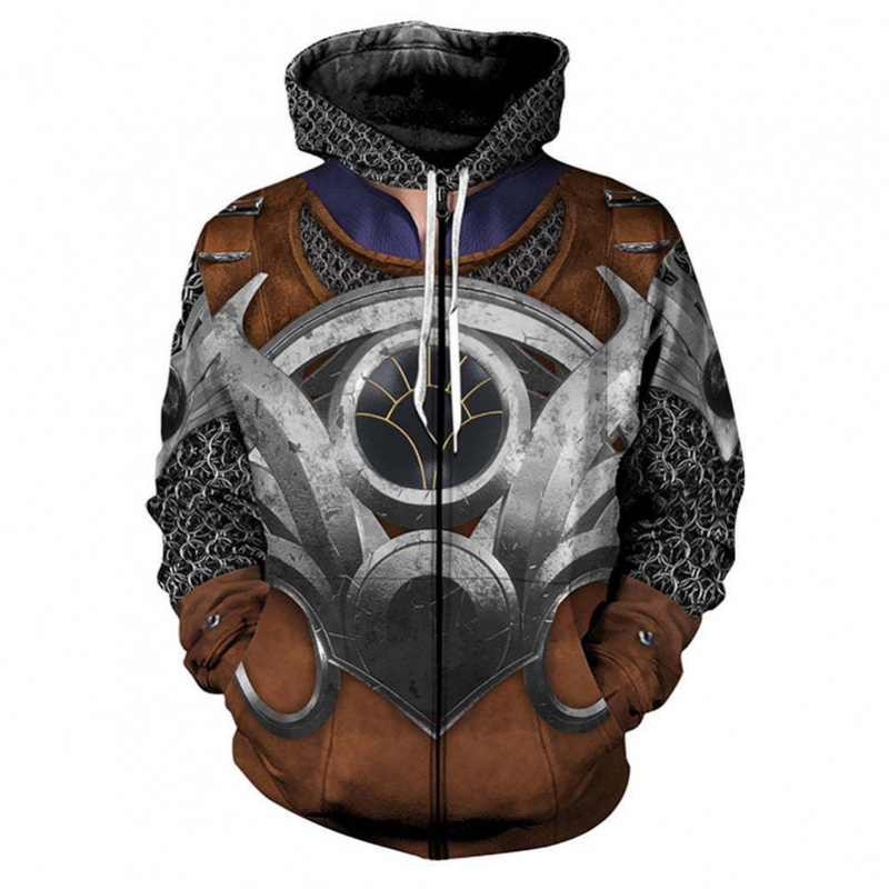 Baldurs Gate Hoodies Couples 3D Printed Pullover Zipper Hooded Sweatshirt