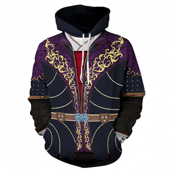 Baldurs Gate Hoodies Couples 3D Printed Pullover Zipper Hooded Sweatshirt