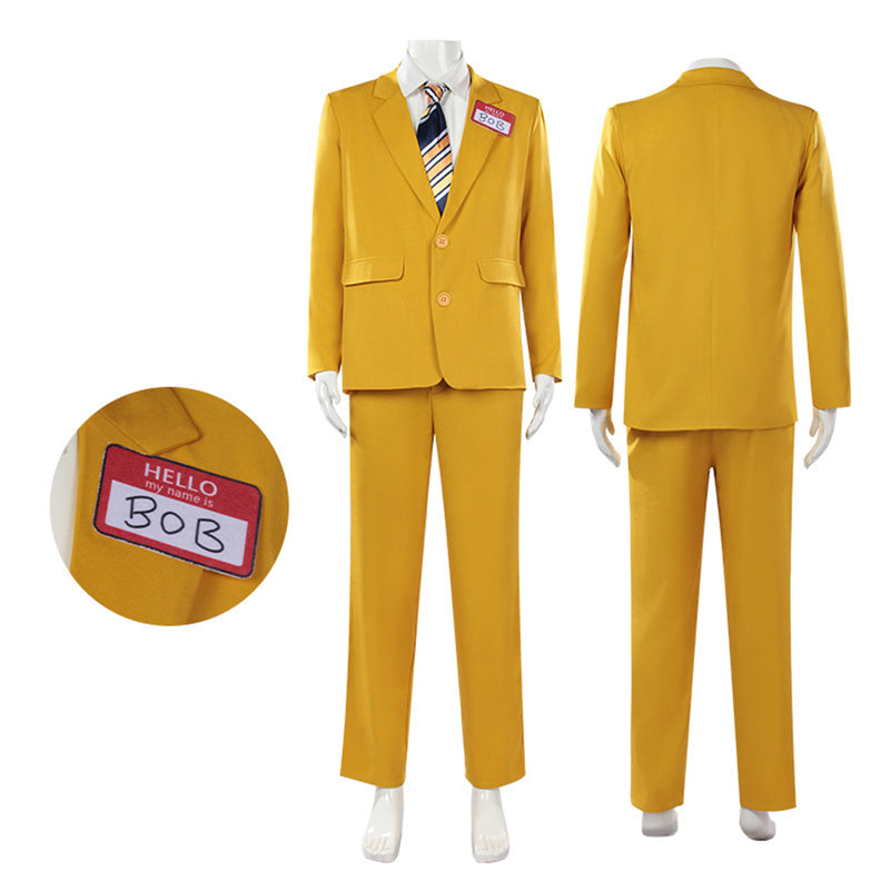 Beetlejuice BOB Cosplay Costume Yellow Suit Uniform Set