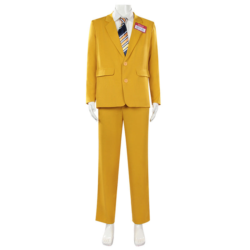 Beetlejuice BOB Cosplay Costume Yellow Suit Uniform Set