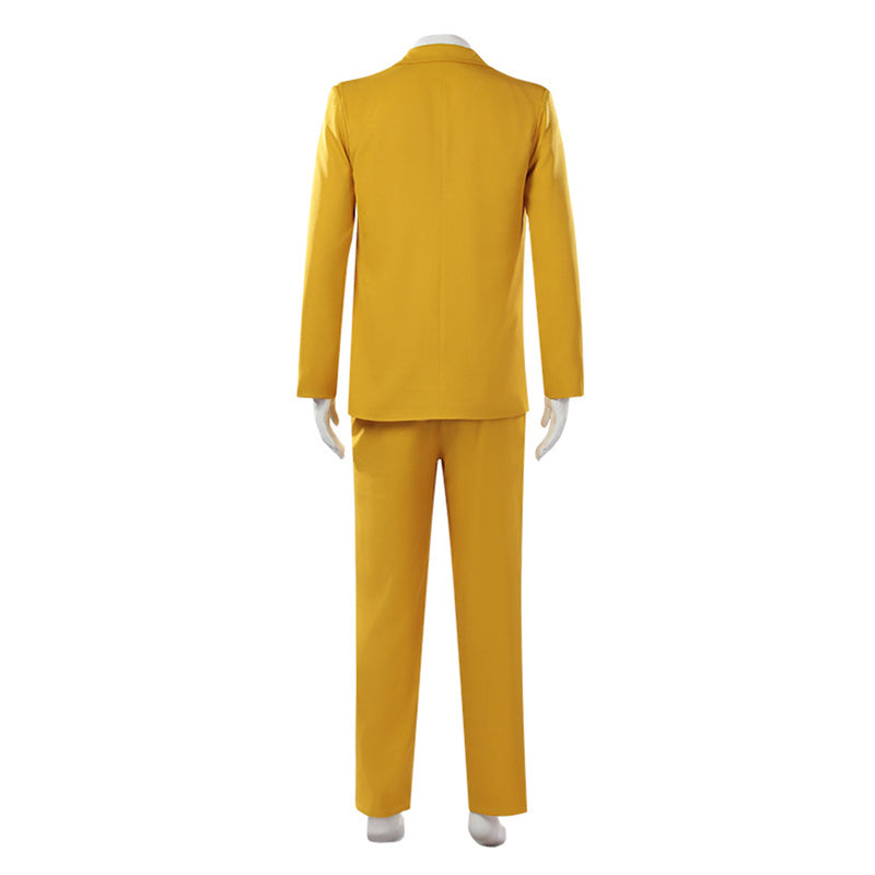 Beetlejuice BOB Cosplay Costume Yellow Suit Uniform Set