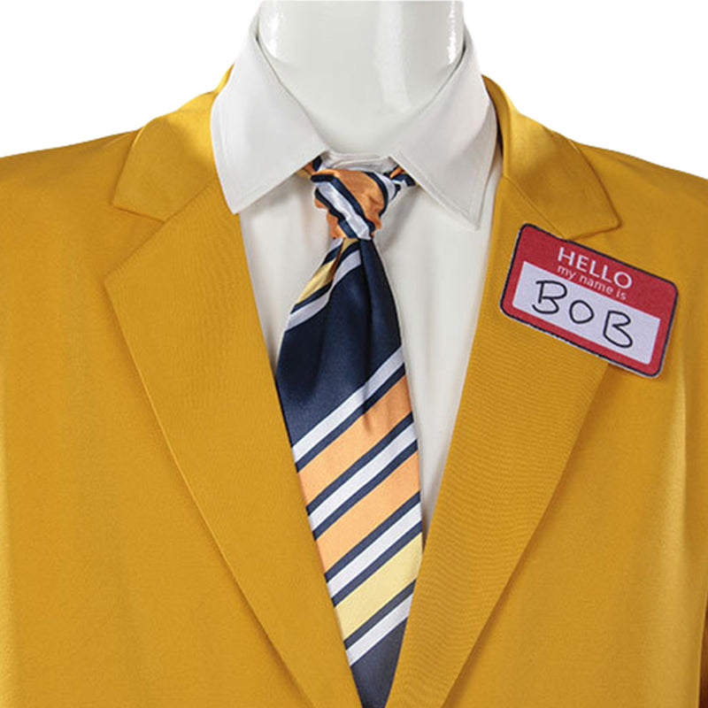 Beetlejuice BOB Cosplay Costume Yellow Suit Uniform Set