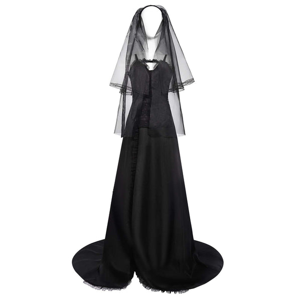 Beetlejuice Lydia Deetz Black Wedding Dress Cosplay Costume