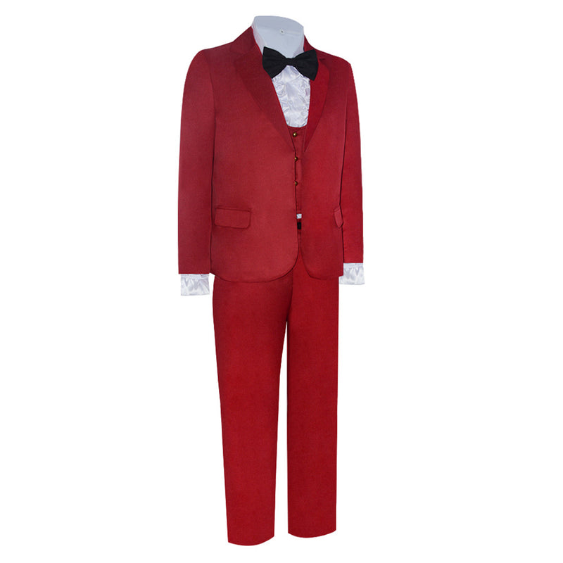 Beetlejuice Costume Michael Keaton Red Suit Cosplay Groom Clothing