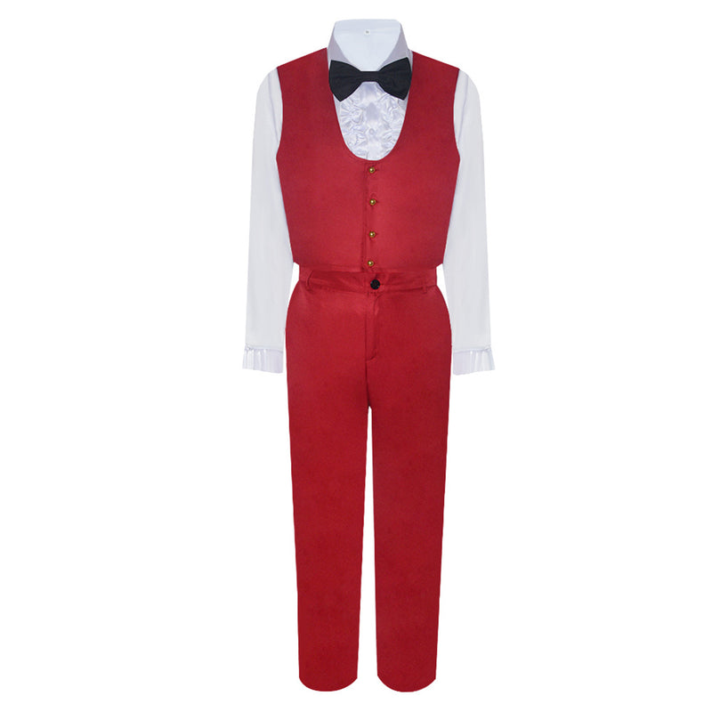 Beetlejuice Costume Michael Keaton Red Suit Cosplay Groom Clothing