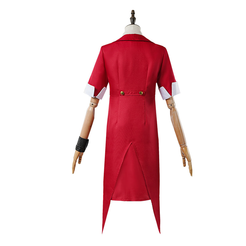 Beetlejuice Wedding Suit Female Cosplay Costume Red Dress Set