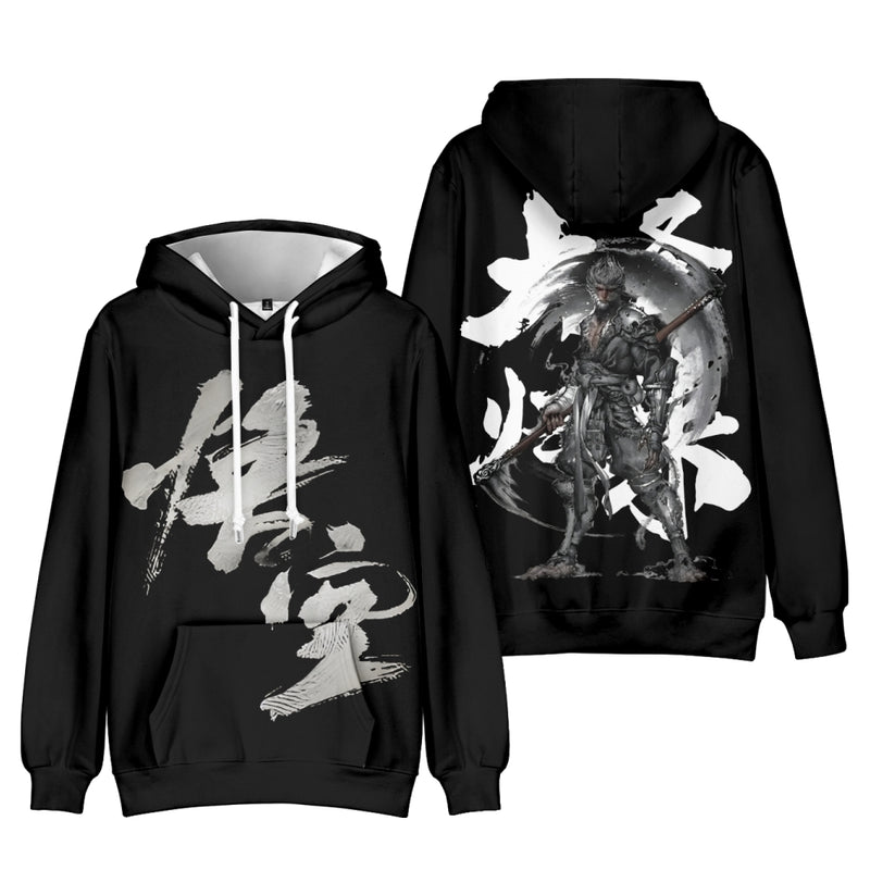 Black Myth Wukong Kid Cosplay Costume The Monkey King Hoodie Sweatshirt Tops