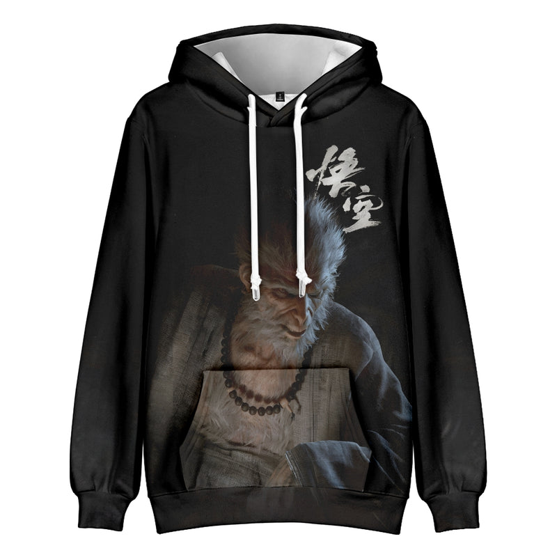 Black Myth Wukong Kid Cosplay Costume The Monkey King Hoodie Sweatshirt Tops