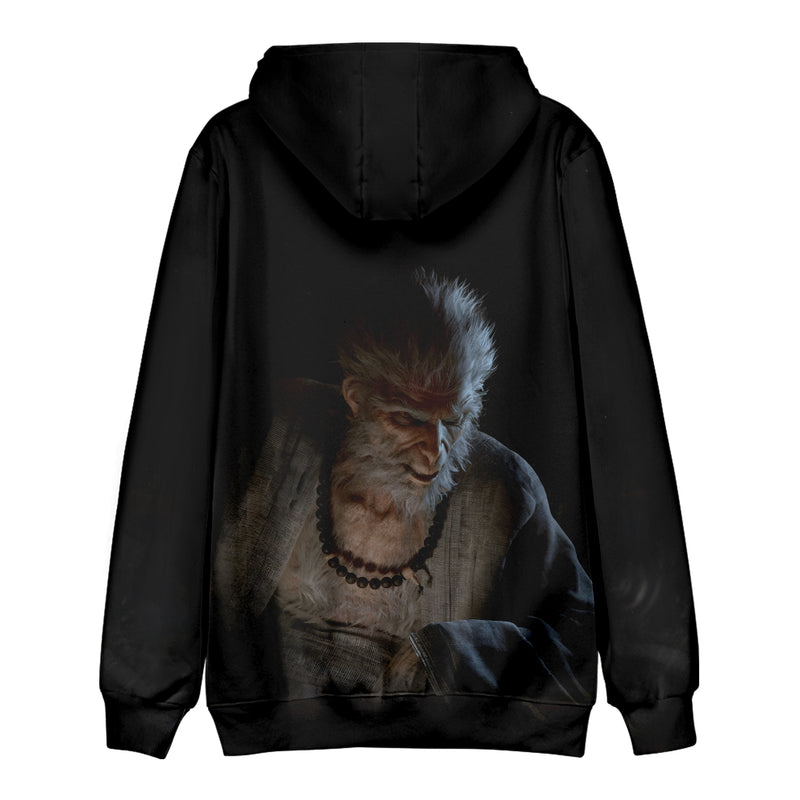 Black Myth Wukong Kid Cosplay Costume The Monkey King Hoodie Sweatshirt Tops