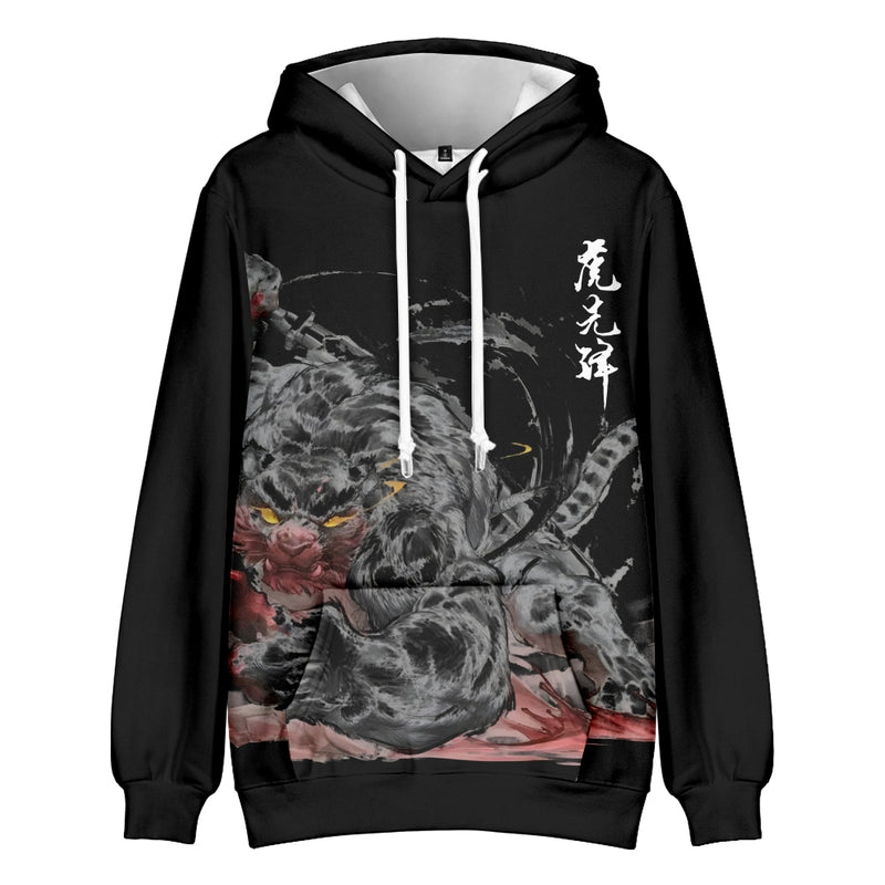 Black Myth Wukong Kid Cosplay Costume The Monkey King Hoodie Sweatshirt Tops