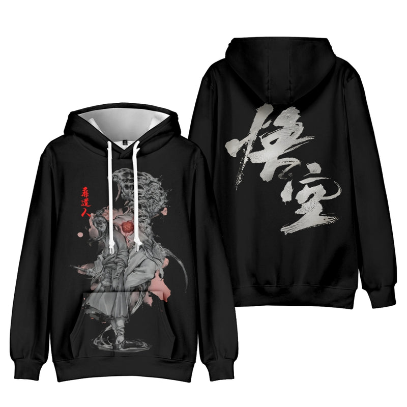 Black Myth Wukong Kid Cosplay Costume The Monkey King Hoodie Sweatshirt Tops