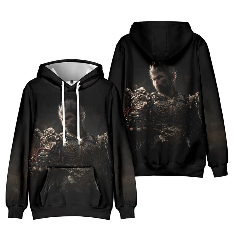 Black Myth Wukong Kid Cosplay Costume The Monkey King Hoodie Sweatshirt Tops