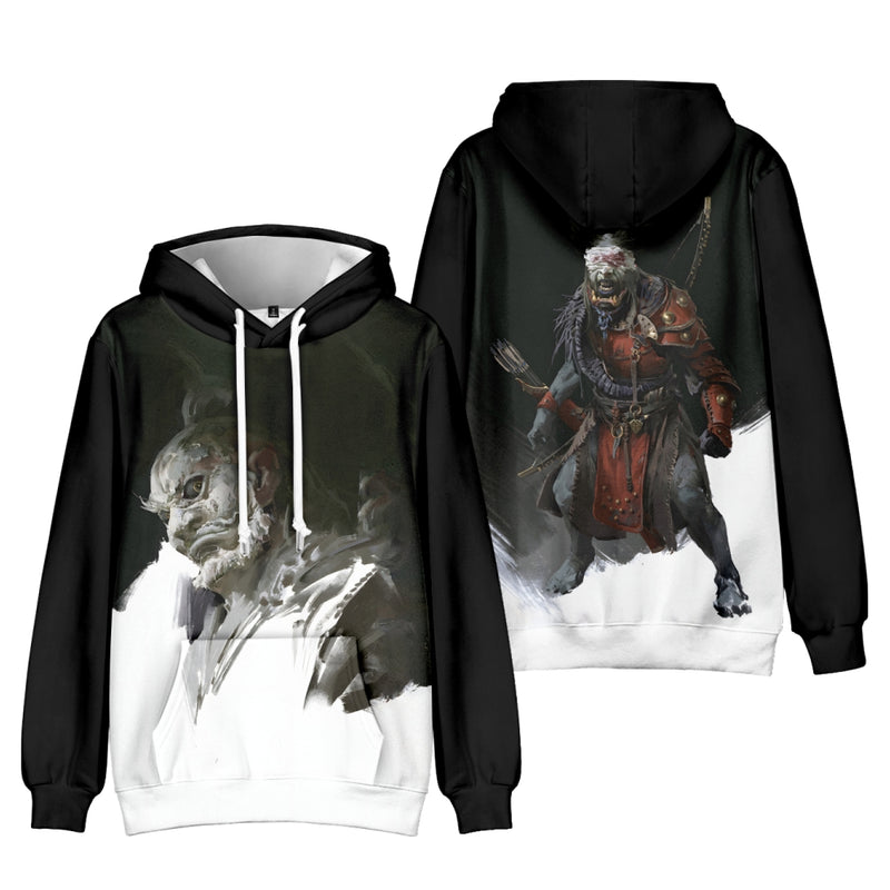 Black Myth Wukong Kid Cosplay Costume The Monkey King Hoodie Sweatshirt Tops