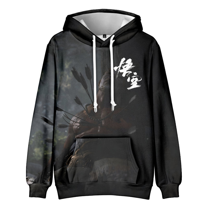 Black Myth Wukong Kid Cosplay Costume The Monkey King Hoodie Sweatshirt Tops