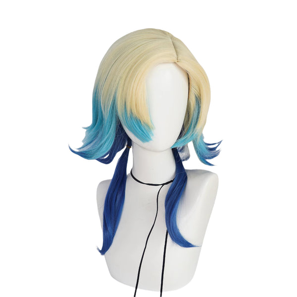 Blue Lock Michael Kaiser Cosplay Wig Gradient Flaxen Hairpieces