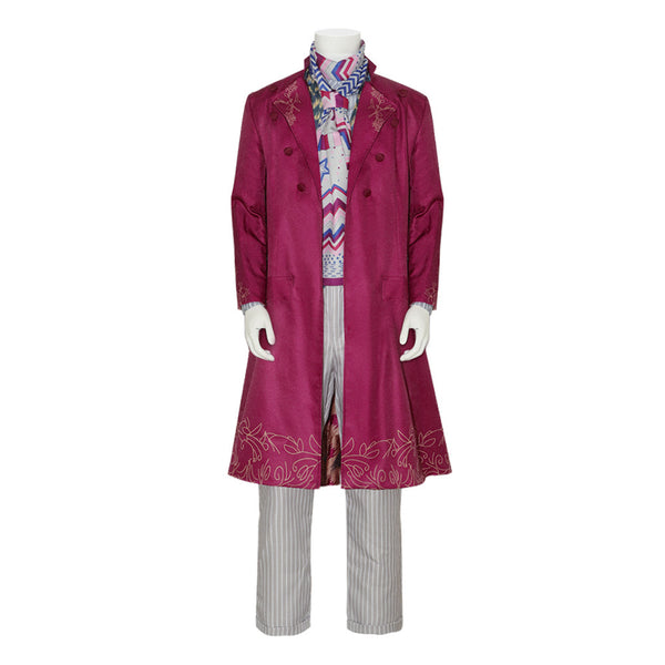 Charlie and The Chocolate Factory Willy Wonka Cosplay Costume Man Suit