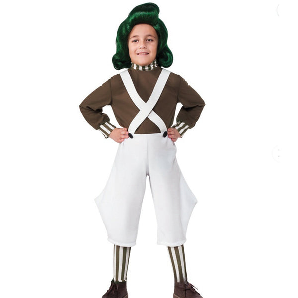 Charlie and the Chocolate Factory Oompa Loompa Kid Cosplay Costume