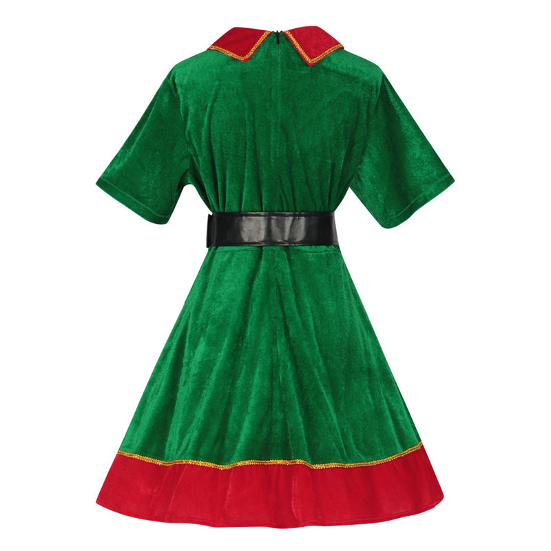 Christmas Party Event Dress Hat Belt Women Cosplay Costume