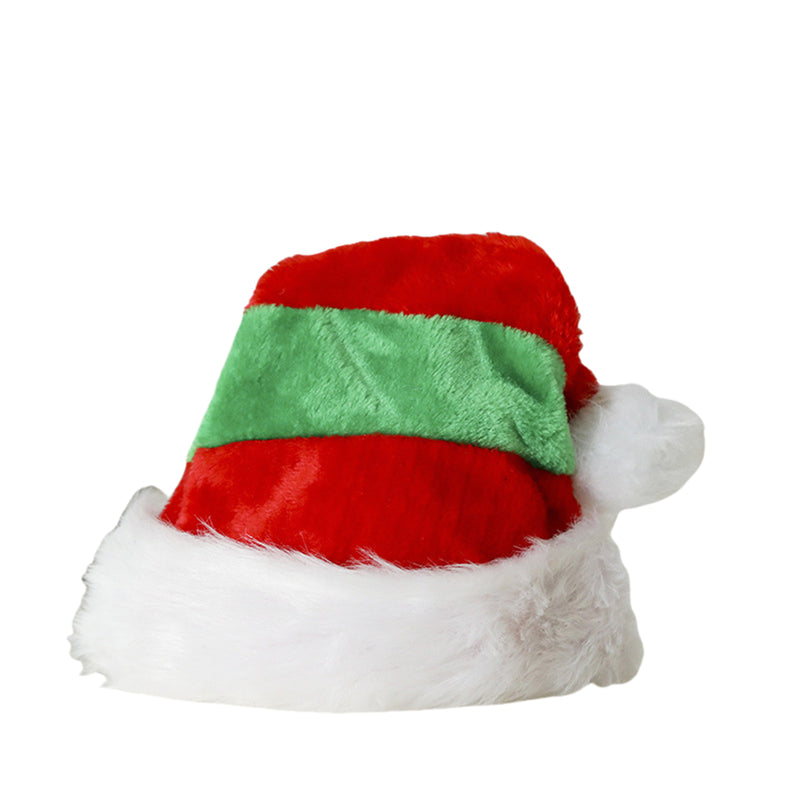 Christmas  Winter Striped Short Plush Hat Decoration Supplies Xmas Gift