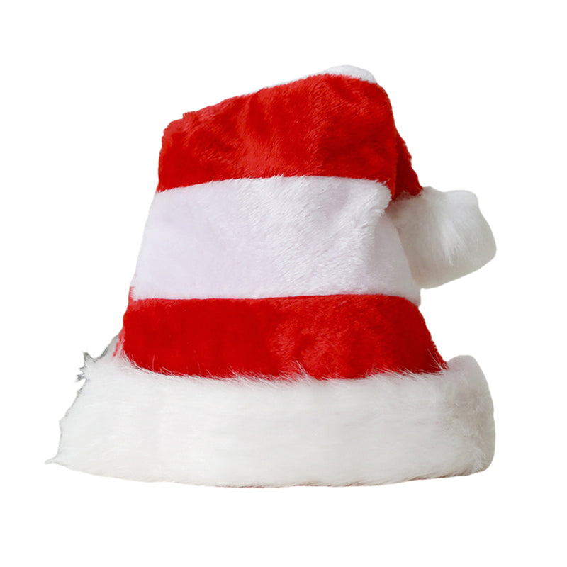 Christmas  Winter Striped Short Plush Hat Decoration Supplies Xmas Gift