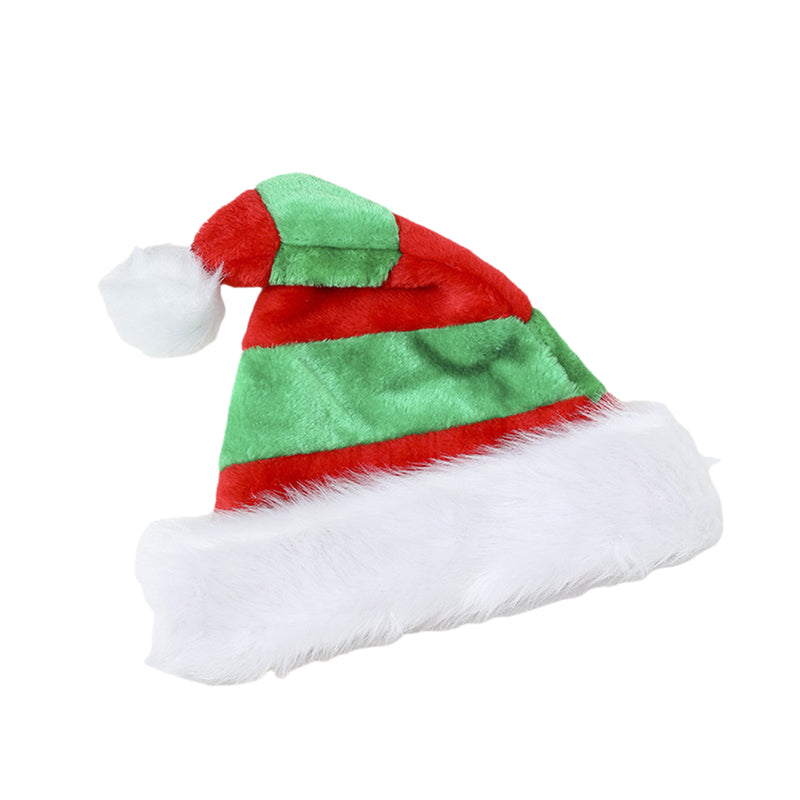 Christmas  Winter Striped Short Plush Hat Decoration Supplies Xmas Gift