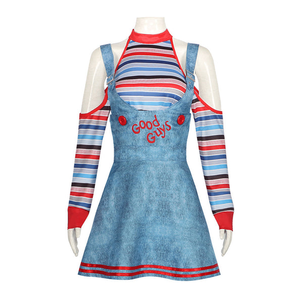 Circus Clown Child's Play Women Maid Dress Cosplay Costume