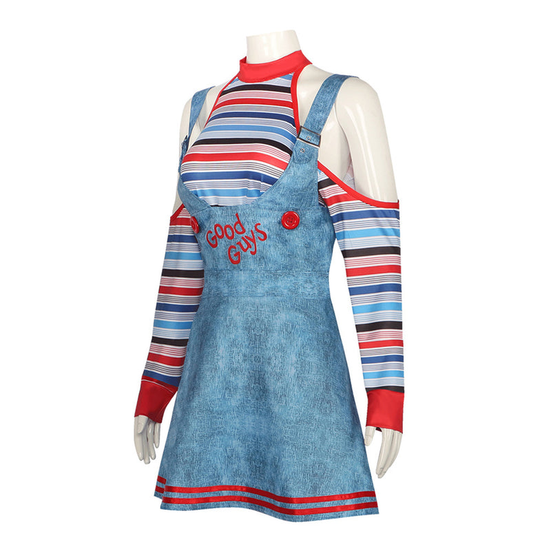 Circus Clown Child's Play Women Maid Dress Cosplay Costume