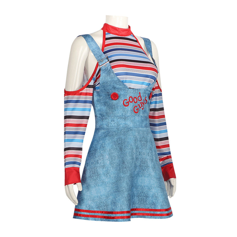 Circus Clown Child's Play Women Maid Dress Cosplay Costume