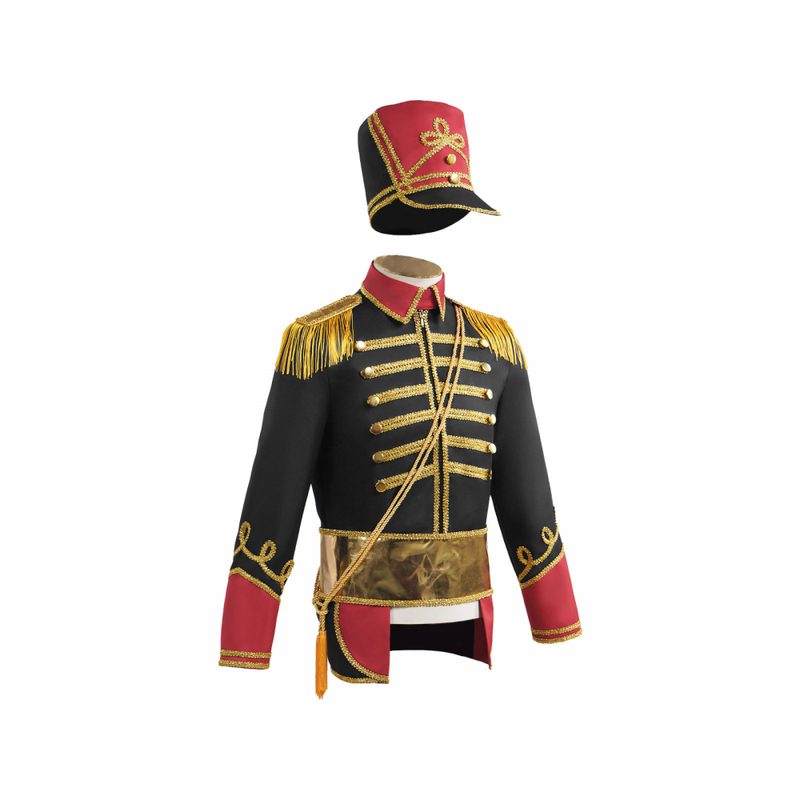 Circus Ringmaster Lion Tamer Cosplay Costume Black Uniform Set