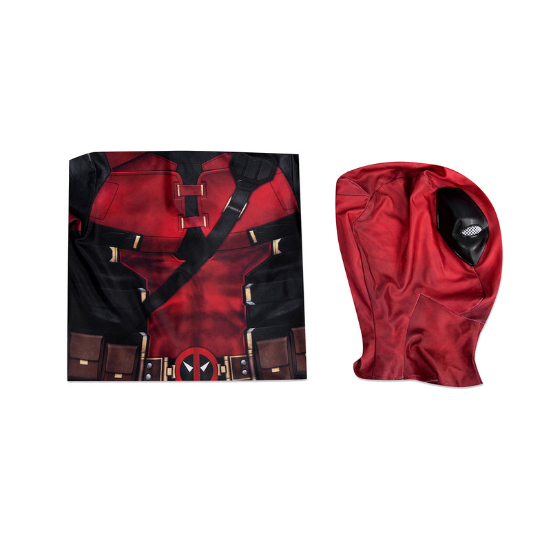 Deadpool3 Wade Winston Wilson Kid Cosplay Costume Children Jumpsuit Performance Clothing