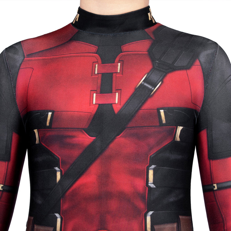 Deadpool3 Wade Winston Wilson Kid Cosplay Costume Children Jumpsuit Performance Clothing