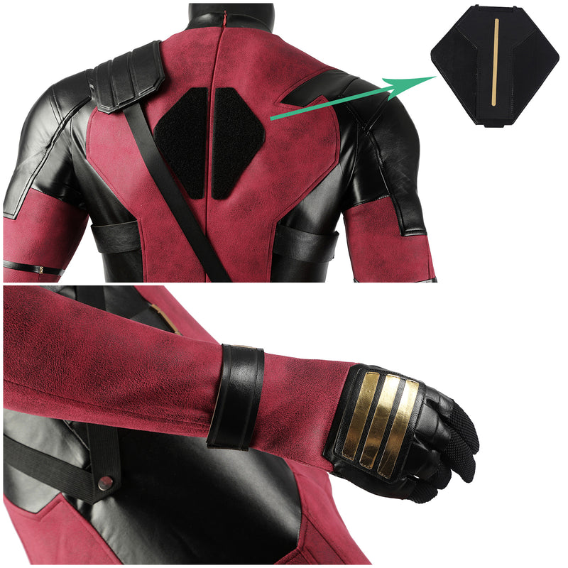 Deadpool3 Movie Wade Wilson Complete Jumpsuit Cosplay Costume