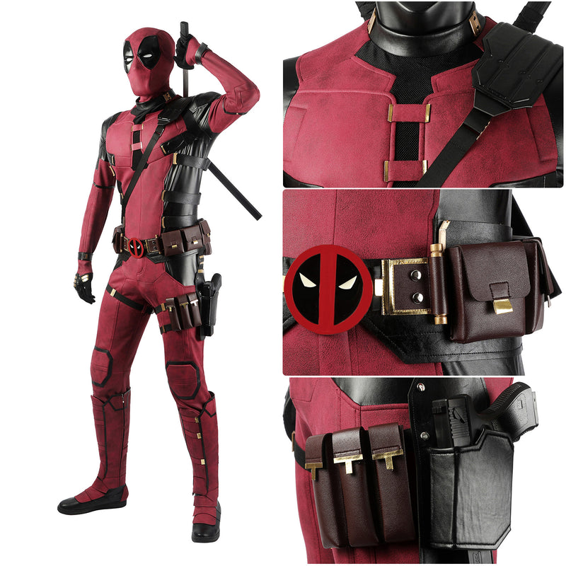 Deadpool3 Movie Wade Wilson Complete Jumpsuit Cosplay Costume