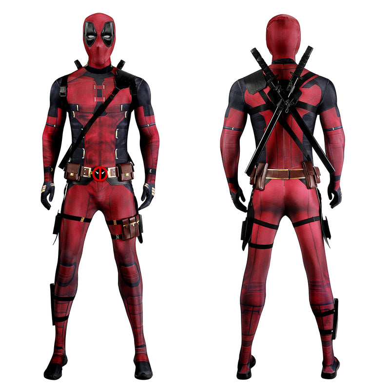 Deadpool3 Wade Wilson Tights Marvel Movies Villain Jumpsuit Men Cosplay Costume