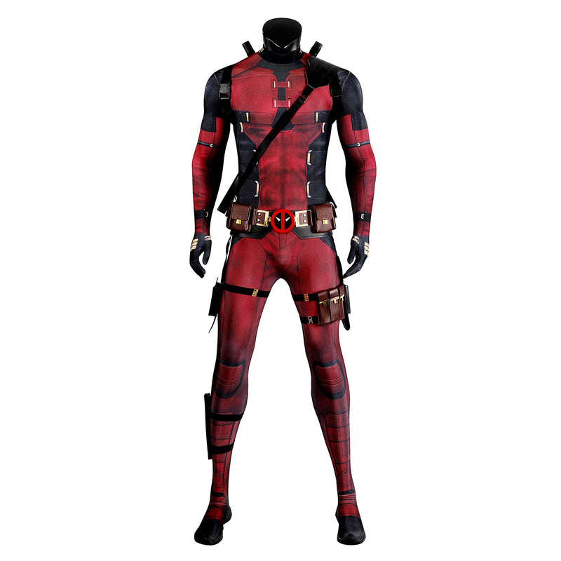 Deadpool3 Wade Wilson Tights Marvel Movies Villain Jumpsuit Men Cosplay Costume