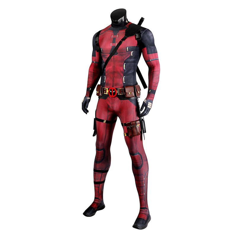 Deadpool3 Wade Wilson Tights Marvel Movies Villain Jumpsuit Men Cosplay Costume